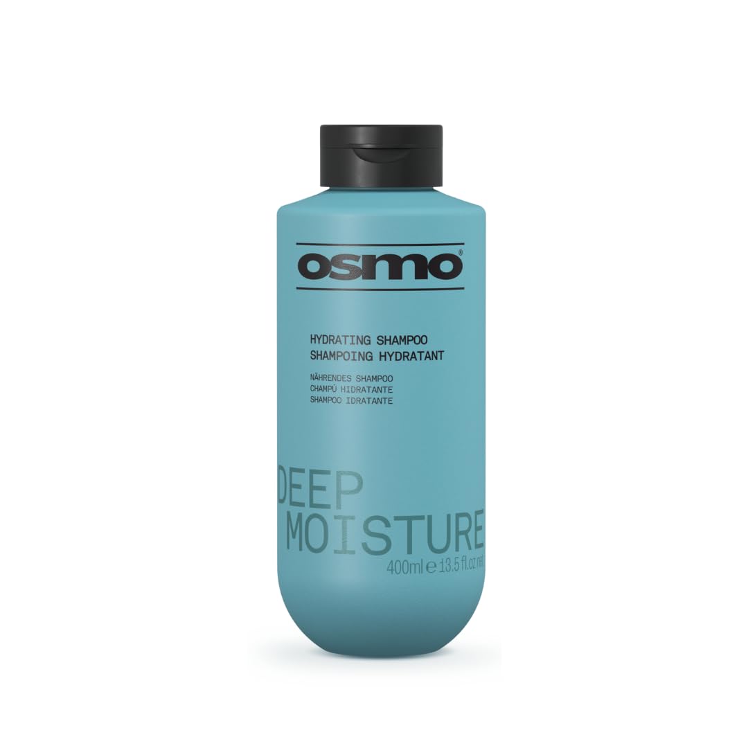 OSMO Deep Moisture Shampoo | Keratin Complex & Pataua Oil | Deep Hydration | Dry, Damaged & Coloured Hair | 400ml