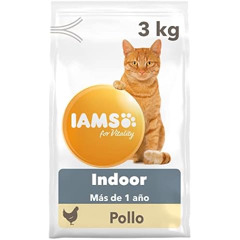 IAMS for Vitality Indoor con pollo fresco para gatos adultos y de edad avanzada, 3 kg Cover