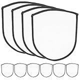 Cabilock 10 Stück Weiße Sublimation Blank Patches Hitzebeständige Aufbügelflicken zum Selbergestalten Vielseitige DIY Applikationen für Kleidung Hüte Taschen mit Stark Haftendem Rücken für