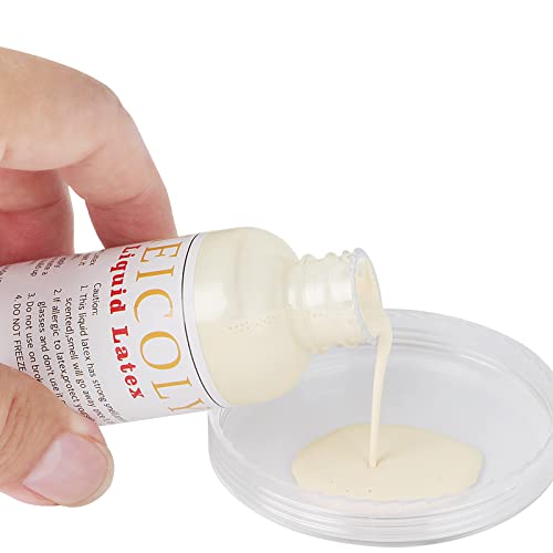 MEICOLY-Light-Flesh-Liquid-Latex-with-SpongeHalloween-Costume-SFX-Special-Effects-Makeup-for-Scar-Burn-Monster-Zombie-Cut-Wound-Skin-WrinkleLatex-Glue-for-Face-and-Body