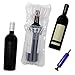 Wine Bottle Protector Bags - Inflatable Air Column Cushioning Sleeves Packaging Ensures Safe Transportation of Glass Bottles during Travel or Shipping with Free Pump (15 Pack)