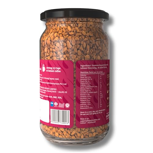 Image of Impulse Coffees Pyaarbhari Chocolate Raspberry Instant Coffee Powder| Raspberry Flavoured Coffee| Coffee Powder In Fresh| Sweet & Fresh Notes|Medium Roasted Coffees Beans |Instant Delight| 50Gms