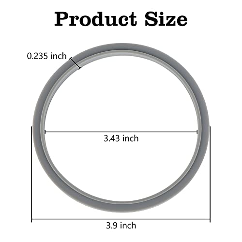 4 Pack Gasket Replacement Rubber Ring Seal Ring Gasket with Lip, Compatible with Nutribullet Blender Series 600W and 900W