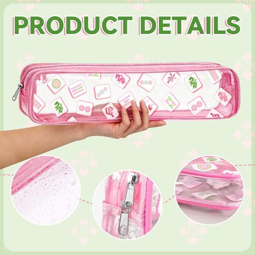FYSUIMU 2Pcs Estuche Transparente para Mahjong 20 x 4.5 x 2.5 in miniatura 3