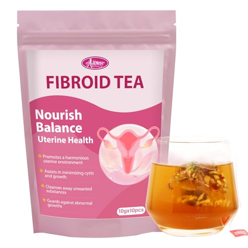 Auranic Fibroid Tea to Shrink Ovarian Cysts, Natural Remedy for Women Get Pregnant Fast, Womb Detox & Uterus Cleanse, Regulate Menstural Cycle, Female Fertility Hormone Balance Herbal Tea