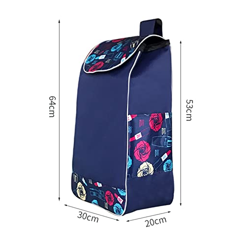 Torba zapasowa do wózka sklepowego 32L, składana torba, wielofunkcyjny wózek sklepowy(C)