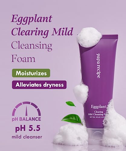 Papa Recipe Eggplant Clearing Mild Cleansing Foam 120ml - Image 3