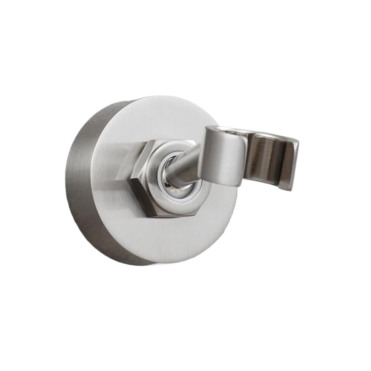 FLYIODFCXV shower head bracket, Handheld 360° Rotation Stainless Steel Shower Handle Holder Round Hose, Hand Held(Brushed)