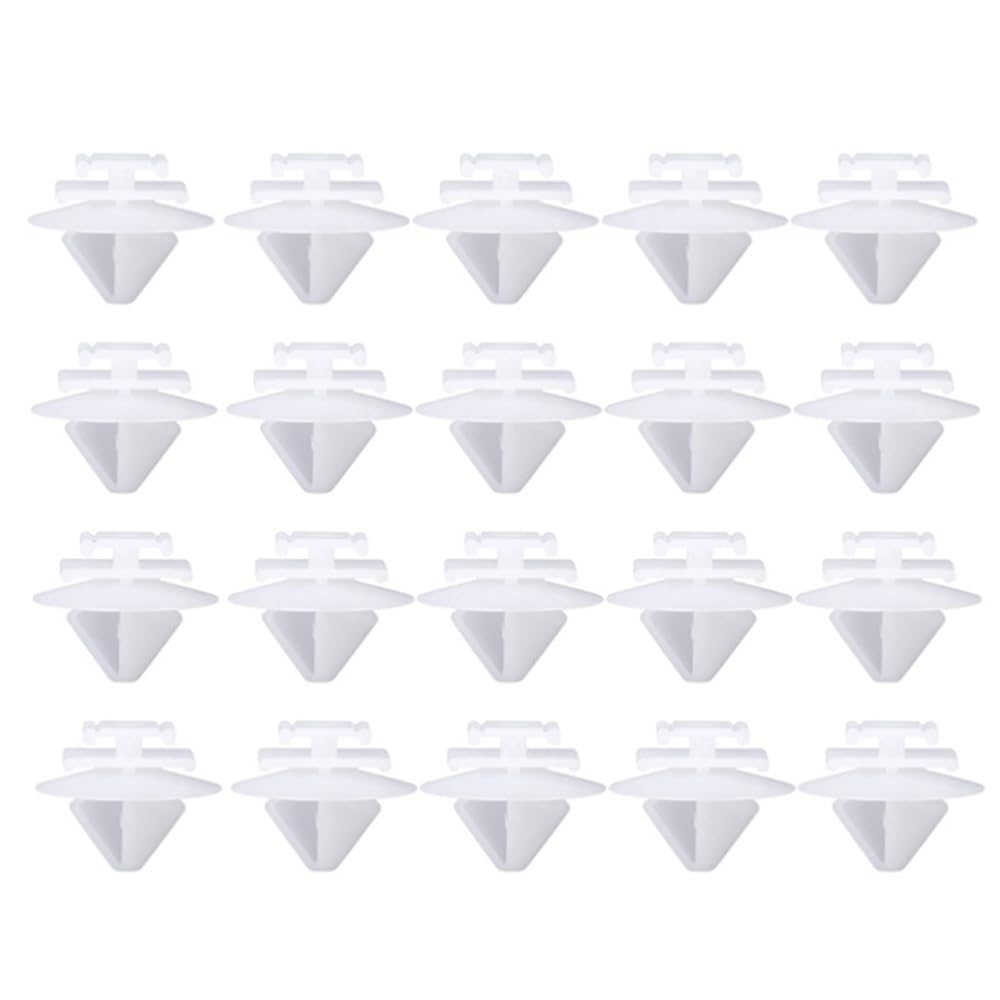 YTQMoreBNZ 20pcs OE#68241251AA 68102758AA Molding Wheel Arch Flare Trim Panel Retaining Clip For Jeep Renegade 2015-On(White 20PCS)