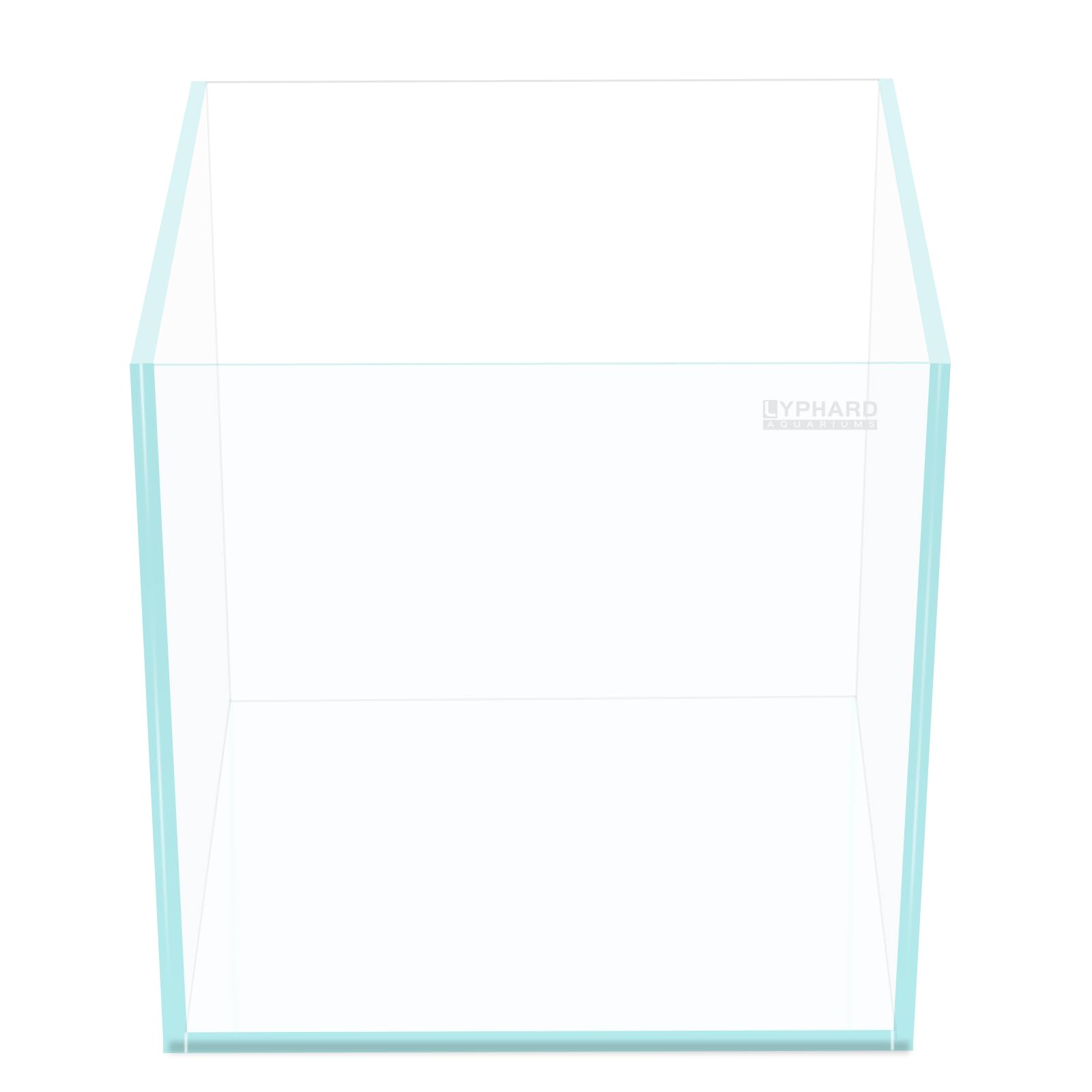 24 Gallon Cube Rimless Aquarium, Ultra Clear Low Iron Large Fish Tank for Betta, L17.7×W17.7×H17.7 Glass Thickness 6mm with EVA Foam Leveling Mat