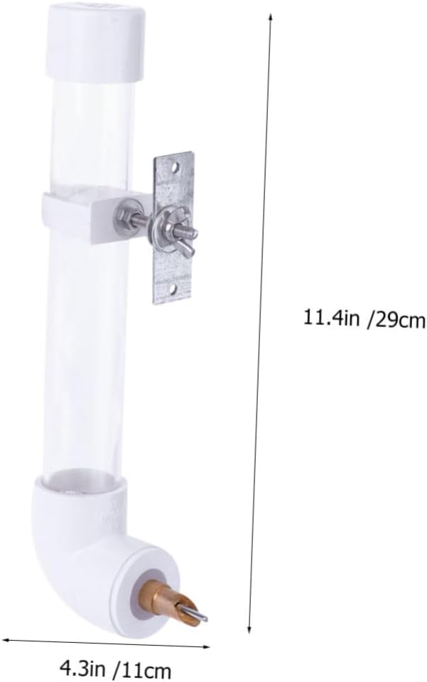VANZACK Parrot Drinking Fountain Automatic Bird Water Feeder Large Volume Wall Mount Easy Refill Plastic Bowl Random Style