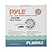 Pyle 6.5 Inch Dual Marine Speakers - 2 Way Waterproof and Weather Resistant Outdoor Audio Stereo Sound System with 200 Watt Power, Poly Carbon Cone and Butyl Rubber Surround - 1 Pair (White)
