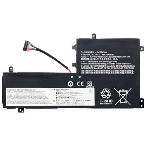 L17L3PG1 L17C3PG1 L17M3PG1 Batería Para Ordenador Portátil Para Lenovo Legion Y530-15ICH Y540 Y545-PG0 Y740-15IRH Y740-15ICHG Legion Y7000-2019 Y7000-1050 PG0 Y7000P-1060 Series 11.25V 51Wh 4670mAh