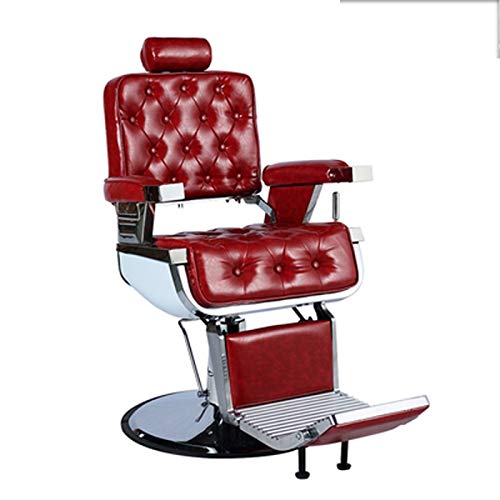 Hair Cutting Salon Chair Barber Chair Hydraulic Hair Salon Styling Salon Chairs for Hair Stylist Beauty Personal Care Classic Recliner Chair Salon Styling Beauty Equipment (Color : A) (B)