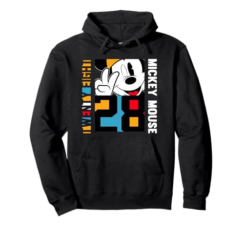 Mickey 28 Pullover Hoodie Sweat Capuche Retro Sweatshirt Fan de Disney