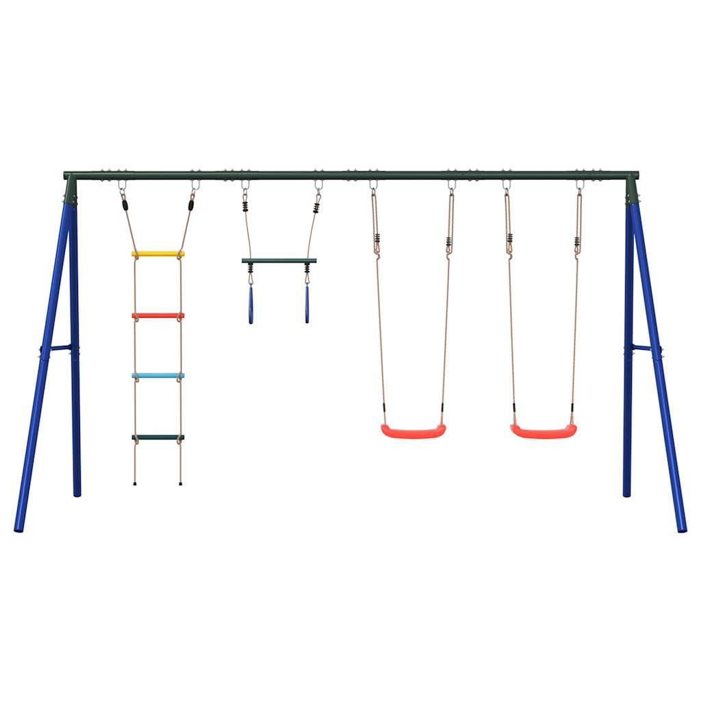 Set de juego exterior columpios para niños Multicolor