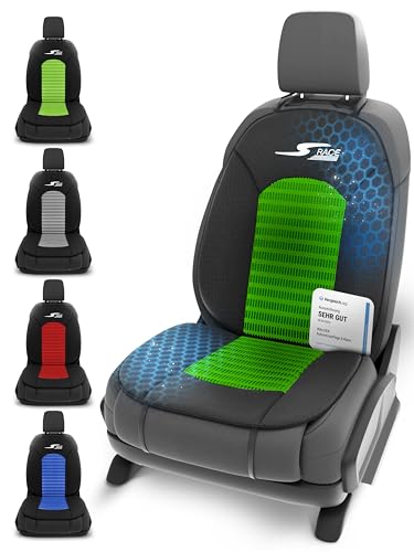 Walser Car Comfort S-Race Autositzbezug Universal Schonbezug für die vorderen Autositze, grün/schwarz