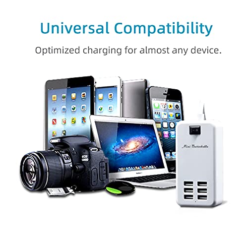 6 Ports Usb Charger Hub Desktop Us Plug Ac Power Wall Travel Charging Adapter Slots Charging Station Extension Socket Outlet With Cable #TOP2