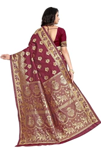 Image of women's Banarasi Saree Pure Kanjivaram Silk Saree