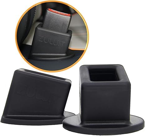 Image of Seat Belt Buckle Holder - Easy Access to The Buckles of Rear Seats - Plug The Seat Belt in with Only One Hand - Friendly to Kids, and Passengers with Special Needs (Black)