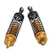 Dilwe RC Shock Absorber RC Accessories, 2pcs Front and Rear Shock Absorbers Suspension Damper for JLB 1/10 Series RC Truck RC Car Parts(Yellow)