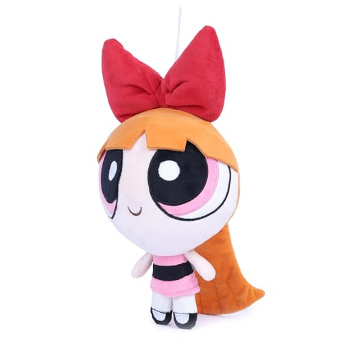 Image of Mirada Powerpuff Girls Blossom Soft Plush Toy - 28cm | Official Licensed Cartoon Stuffed Character for Kids & Girls | Super Soft, Cuddly & Huggable Plush | Ideal Gift for Birthday /Christmas /Diwali