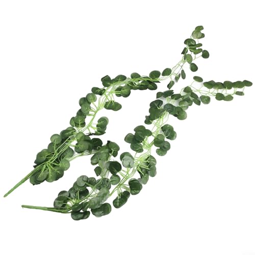 Hiedra artificial, 2 unidades de 90 cm para colgar en la pared, vegetación sintética para guirnalda, follaje decorativo natural para decoración del hogar y boda