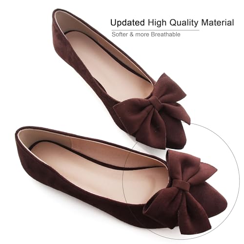 Image of Dear Time Women's Ballet Flats Dress Ballet Shoes Slip on for Office Work Comfortable Shoes