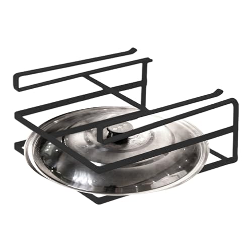Pot Lid Organizer - Cutting Board Storage Rack Pan Lid Holder | Under Cabinet Rack No Drilling Kitchen Accessories, Display Stand for Pan Cover, Trays, Baking Sheets