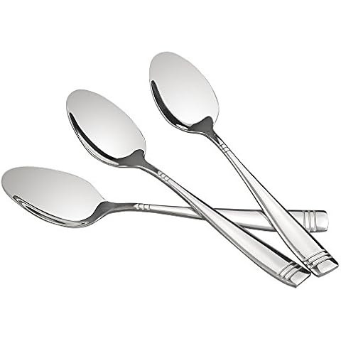 Dynko Stainless Steel Dinner Spoons, Set of 12 Cover