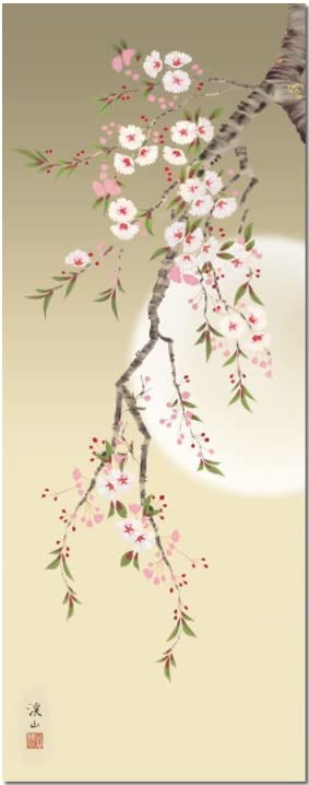 Amazon.co.jp: 掛け軸／掛軸 伊藤渓山・四季花鳥（四幅揃え）（花鳥画