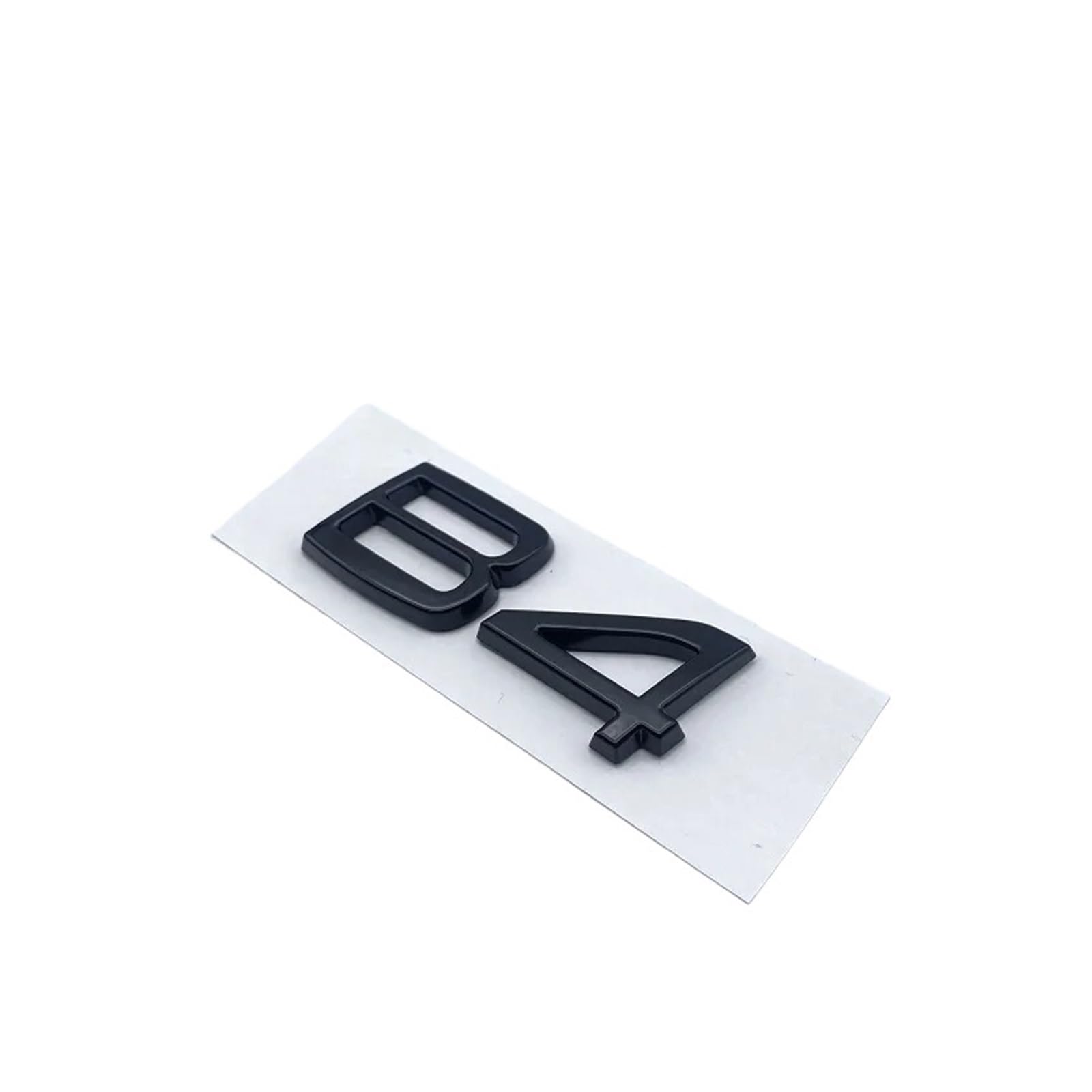 NBCNZCTSAS Glossy Black Silver Emblem Nameplate Sticker Fit For Volvo XC40 B3 B4 T3 T4 T5 For Volvo Trunk Lid Badge Models Decal Car Sticker(Glossy black B4)