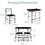 Best Choice Products 3-Piece Modern Dining Set, Space Saving Dinette for Kitchen, Dining Room, Small Space w/Steel Frame, Built-in Storage Rack - Dark Brown/Black
