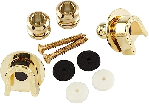 Fender Strap Locks for Electric Guitar, Gold, Medium