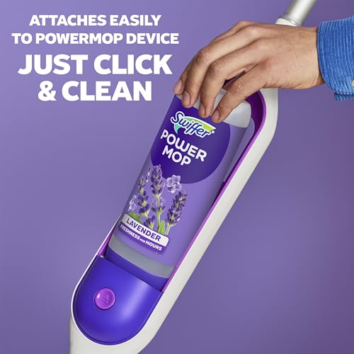Image of Swiffer PowerMop Floor Cleaning Solution with Lavender Scent, Triple Pack
