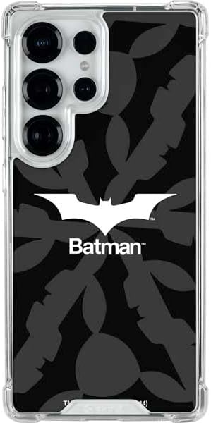 Skinit Clear Phone Case Compatible with Galaxy S25 Ultra - Officially Licensed DC Comics Batman Logo Design