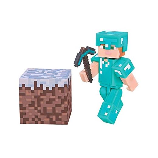 Minecraft Alex with Diamond Armor Figure Pack