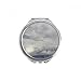 Dark Clouds Overcast Vast Wind Weather Hand Compact Mirror Round Portable Pocket Glass