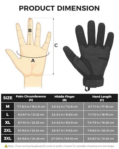 KEMIMOTO Luvas De Motocicleta Masculinas, Luvas De Motocicleta Com Tela Sensível Ao Toque, Revestime