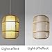 QETGISLL Chandeliers Large Bamboo Cage Pendant Light Wicker Woven Lamp Shade Tropical Style Handmade Rattan Basket Chandeliers Farmhouse Decor Hanging(35cm*59cm)