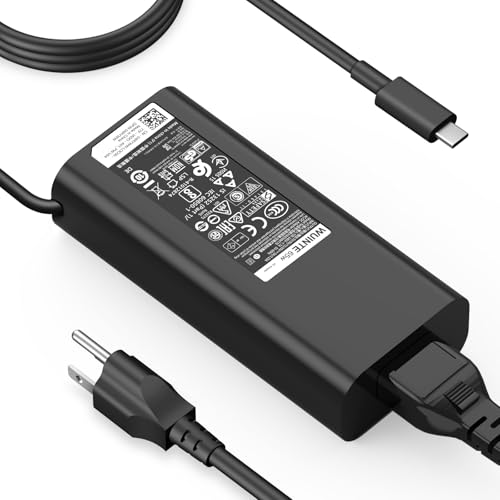 65W USB-C Charger for Dell Compatible with Dell Latitude Inspiron Chromebook XPS 13 Computer Type C Laptop Power Adapter PD Fast Charging with USB C Cable