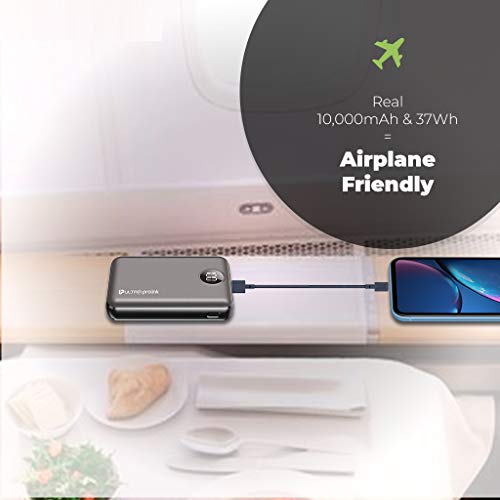 Image of UltraProlink UM0101 Boost Mini 10000mah Li-Polymer Power Bank with 2 inputs & 2 outputs 10.2W Fast Charging(Black)