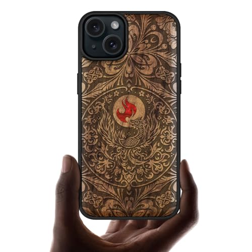 Carveit MagSafe (}OZ[t) Ή iPhone 15 Plus ؐ P[X, ŃCC/ۛ VR+YȊL/VRLۊ+TPU, ACtH15 Plusi6.7C`jJo[ C, [U[A[g Phone