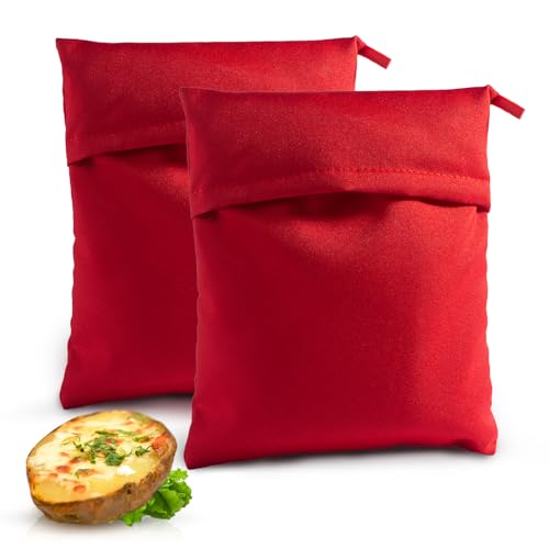Choxila Baked Potato Microwave Bag 2 Pack Reusable Microwave Potato Cooker Bag, Baked Potato Cooker Perfect Potatoes 8 Minutes