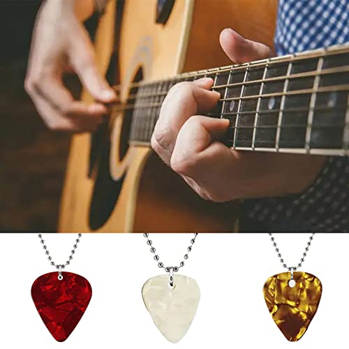 Magnifique collier médiator de guitare pour les amateurs de musique en acier inoxydable avec chaîne de perles pour… - Les Beatles, Paul McCartney, John Lennon, RIngo Starr, George Harrison Magnifique collier médiator de guitare pour les amateurs de musique en acier inoxydable avec chaîne de perles pour… – Image 6