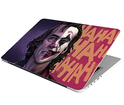 Laptop Skin Stickers HD Quality Sticker for Laptops Upto 15.6" (Dustproof|Waterproof|Scratchproof|Reusable) - Joker HA EDS1