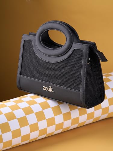 Image of ZOUK Zoe Sling Bag | Stylish Women's Crossbody Bags | Purse | Detachable Strap | Water-Resistant | Trendy Girls Side Bag | Compact & Chic