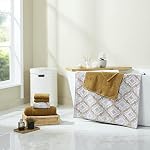 Modern Threads Capri 6-Piece Reversible Yarn Dyed Jacquard Towel Set - Bath Towels, Hand Towels, & Washcloths - Super Absorbent & Quick Dry - 100% Combed Cotton, Gold