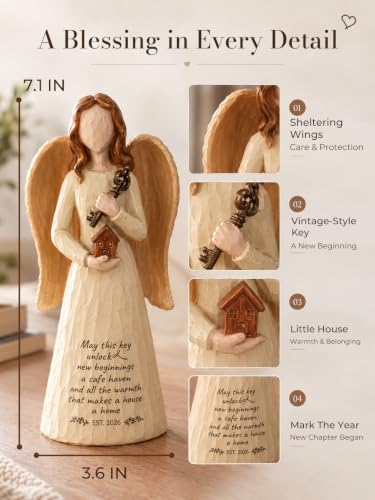 Housewarming Gifts New Home, Guardian Angel Figurine for New Homeowners - Image 3