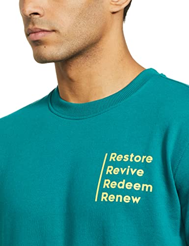 Image of Amazon Brand - Symbol Men Cotton Rich Light Weight Crew Neck Sweatshirt (Regular Fit)